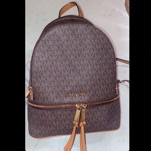 Brown Micheal Kors back pack